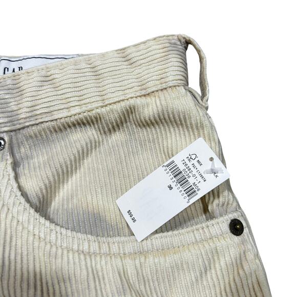NWT Gap Corduroy Washed Beige Relaxed Fit Shorts 36 - Picture 2 of 4